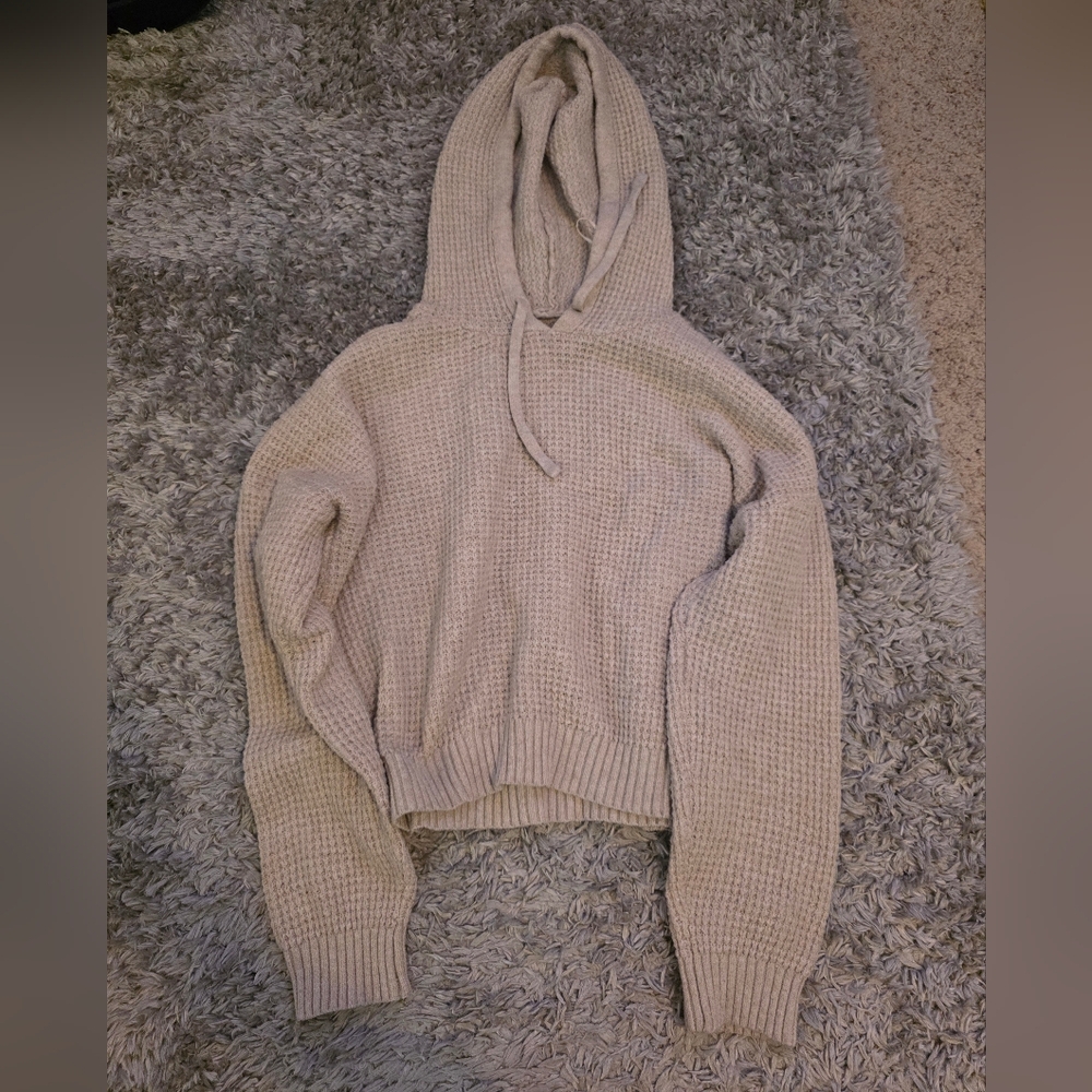 Sage + Stone Waffle Knit Hoodie Sweater and Matching Cargo Pants Set L - Picture 3 of 6